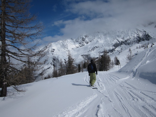 Markus auf der Piste 'Chamois'