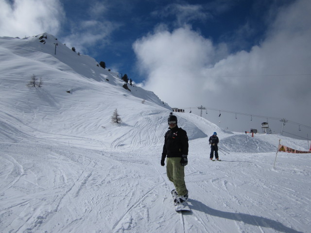 Markus auf der Piste 'Marmottons'