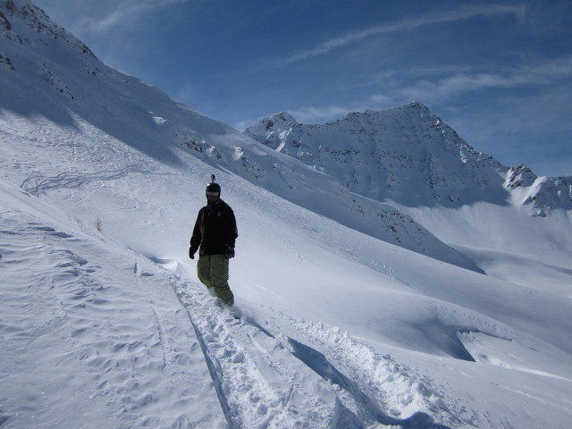 Markus neben der Piste &#039;Gabba&#039;