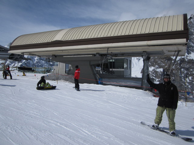 Markus bei der Bergstation des Seggiovia Aretù, 2.275 m