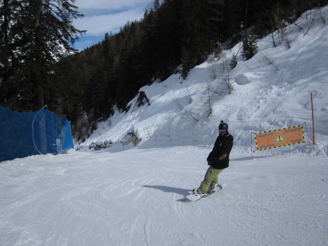 Markus auf der Piste 'Internazionale'