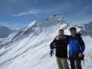 Markus und ich bei der Bergstation der Funivia Arp, 2.763 m