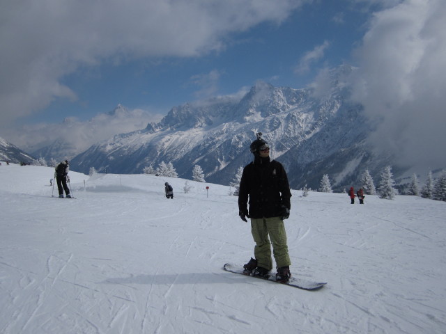 Markus auf der Piste 'Chamois'