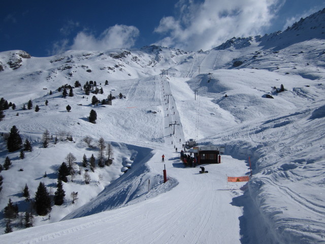 Talstation der Téléski Greppon Blanc, 2.182 m (15. März)