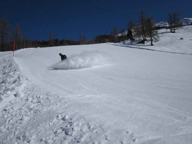 Markus auf der Piste 'Novelly' (15. März)