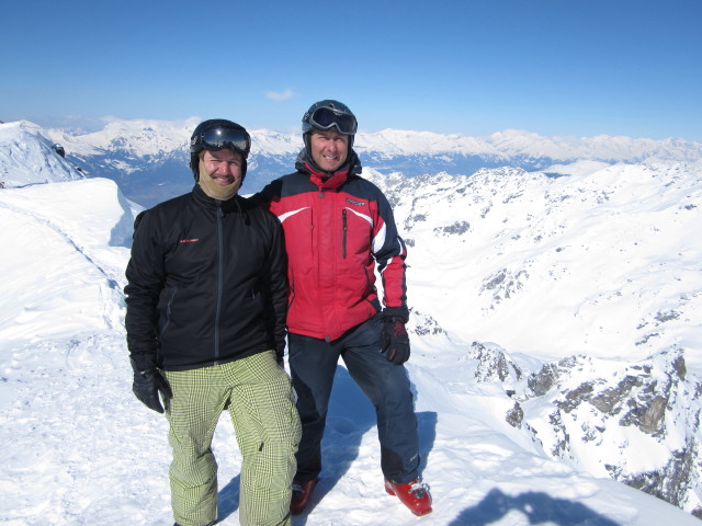 Markus und ich am Mont Fort, 3.329 m (15. März)