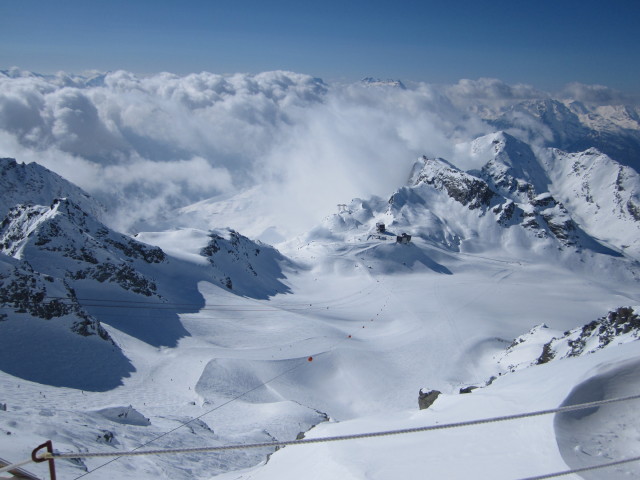 vom Mont Fort Richtung Westen (15. März)