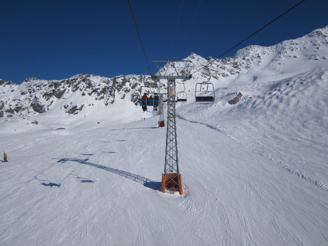 Piste 'Lac 3' vom Télésiège Lac des Vaux 3 aus (15. März)