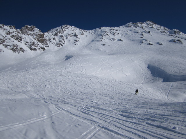 Markus neben der Piste 'Lac 3' (15. März)