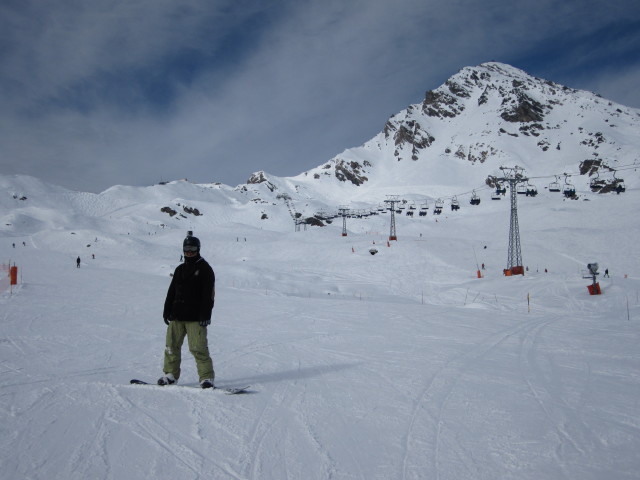 Markus auf der Piste 'Chaux' (16. März)