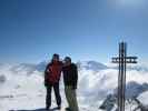 Ich und Markus am Mont Fort, 3.329 m (15. März)