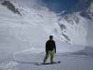 Markus auf der Piste 'Les Gentianes - La Chaux' (15. März)