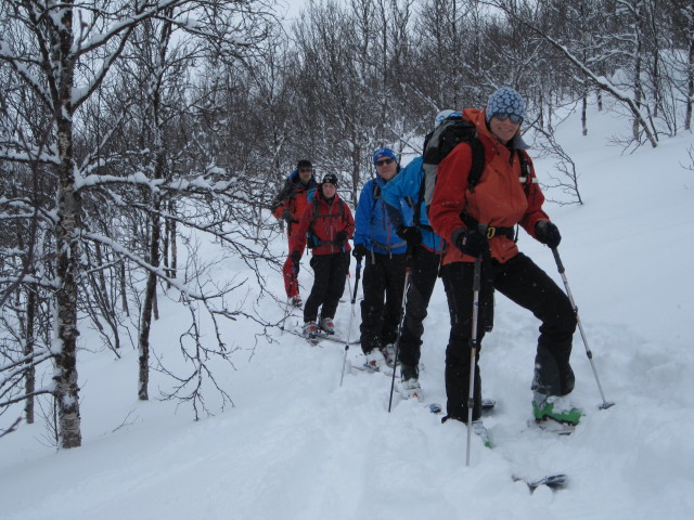 ?, Karin, Rolf und Martina zwischen Grøttsundet und Ullstinden