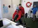 Martina und Erhard auf der 'Polargirl'