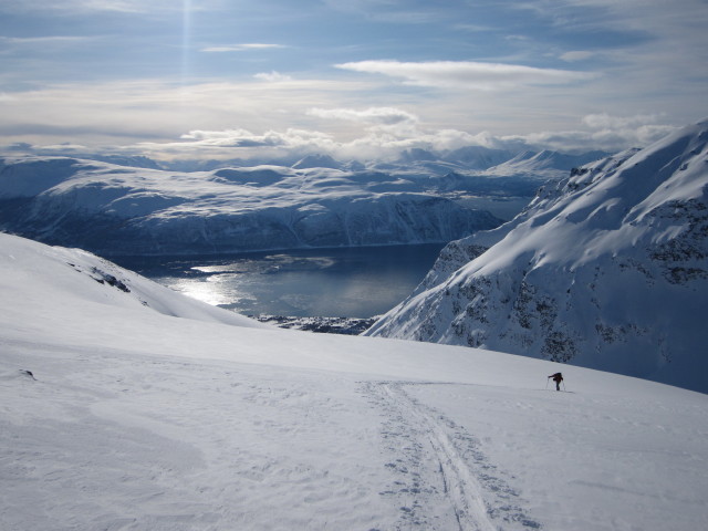 Erhard zwischen Giilavárri und Skávlevárri