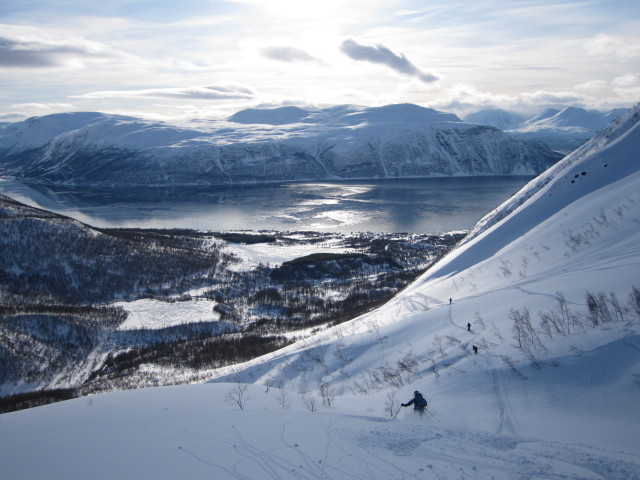 Mathias zwischen Skávlevárri und Olderdalen