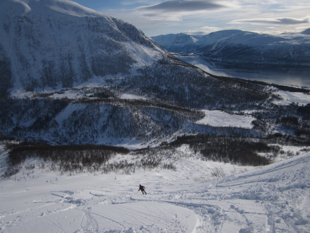 Erhard zwischen Skávlevárri und Olderdalen