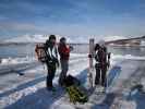 Axel, Erhard und Martina in Olderdalen