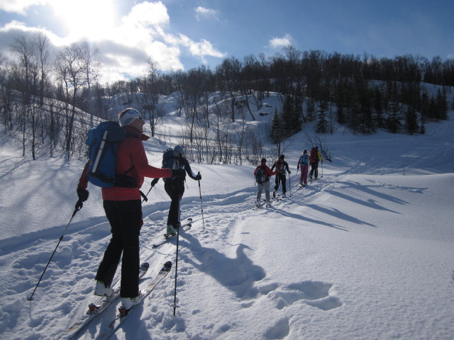 Martin, Martina, Erhard, Axel, ? und ? zwischen Lyngen und Skihytta