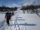 Martin, Martina, Axel, ? und ? zwischen Lyngen und Skihytta