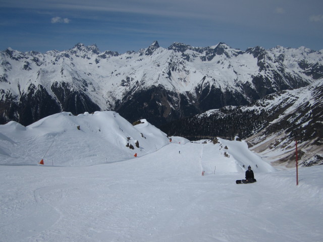 Markus auf der Piste 4 'Nordabfahrt' (17. Apr.)