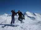 Kathrin und Markus am Inneren Viderjoch, 2.704 m (13. Apr.)