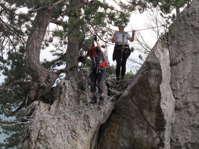 Irene auf der Seilbr&uuml;cke