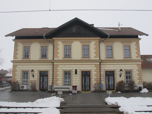 Bahnhof Hötzelsdorf-Geras, 499 m (5. Apr.)