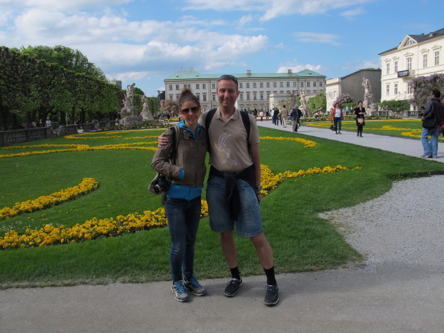 Daniela und ich im Mirabellgarten