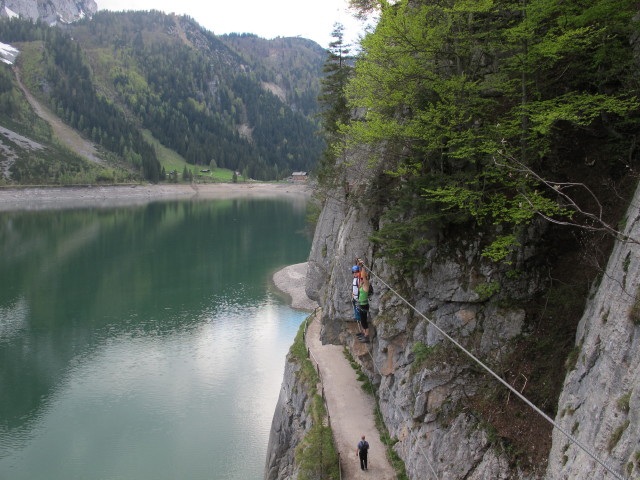 Christian und Sabrina auf der Seilbr&uuml;cke