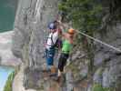 Christian und Sabrina auf der Seilbrücke