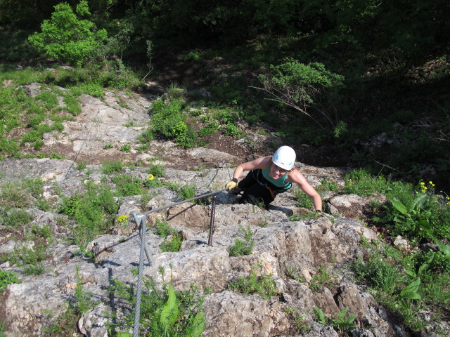 Romana am Ganghofer-Klettersteig