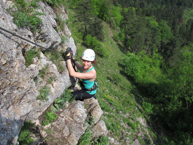 Romana am Ganghofer-Klettersteig