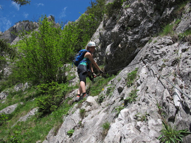Kaiser-Franz-Joseph-Klettersteig: Romana zwischen Rastplatz 'Erzbergblick' und Kaisersteig (18. Mai)
