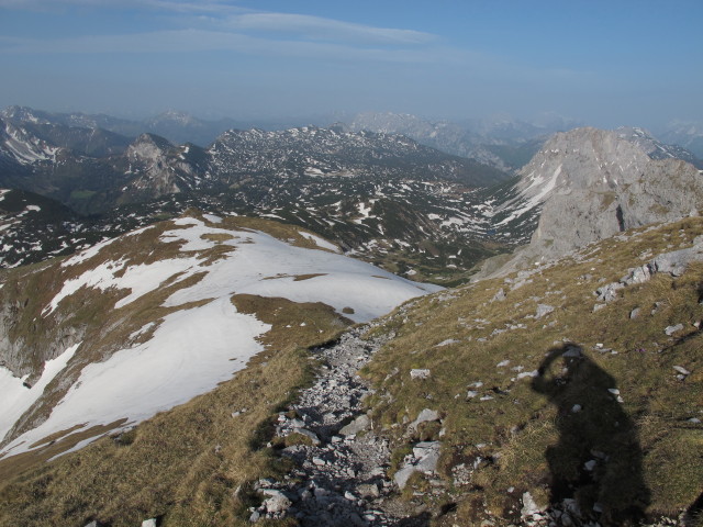 Weg 831 zwischen Ebenstein und Kleinem Ebenstein (19. Mai)