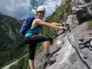 Kaiser-Franz-Joseph-Klettersteig: Romana beim Rastplatz 'Erzbergblick' (18. Mai)