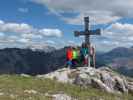 Christian, Sabrina, Romana und ich am Hochblaser, 1.771 m (18. Mai)