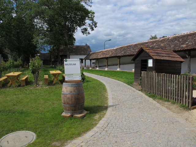 Freigel&auml;nde im Ausstellungsteil 'Wein' in Poysdorf