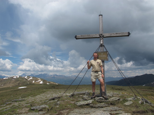 Ich auf der Millstätter Alpe, 2.091 m (8. Juni)