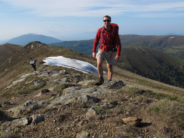 Ich zwischen Rabenkofel und Stileck (9. Juni)