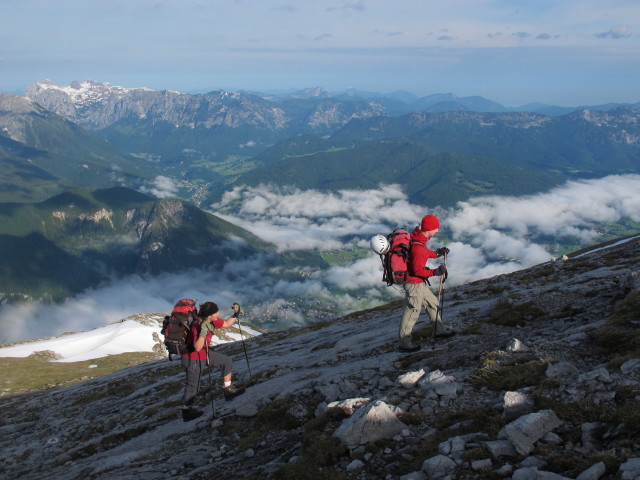 Gudrun und Christoph zwischen J&auml;gerkreuz und Hohem Brett (16. Juni)