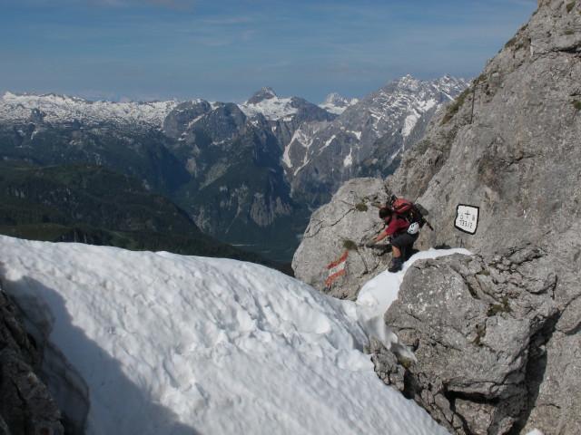 Gudrun zwischen Brettriedel und Gro&szlig;em Archenkopf (16. Juni)