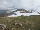 Gudrun auf Weg 416 zwischen Windscharte und Schneibstein (15. Juni)