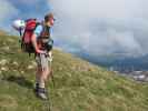 Christoph auf Weg 416 zwischen Windscharte und Schneibstein (15. Juni)