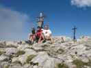 Christoph, Gudrun und ich am Schneibstein, 2.276 m (15. Juni)