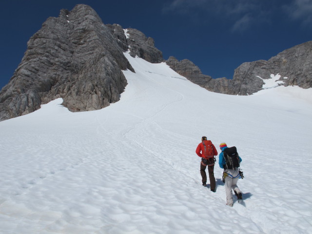 Hans und Marlies am Hallst&auml;tter Gletscher (21. Juni)