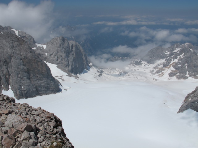Gro&szlig;er Gosaugletscher vom Hohen Dachstein aus (21. Juni)