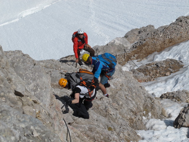 Randkluft-Klettersteig: ?, Hans und ? (21. Juni)