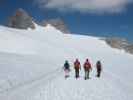 Marlies, Hans, Ralf und ? am Hallstätter Gletscher (21. Juni)