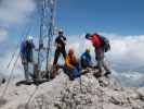 Rüdiger, ?, ?, ? und Ralf am Hohen Dachstein, 2.995 m (21. Juni)